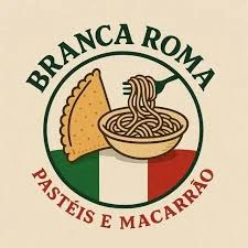 Logo Branca Roma Pastéis - Araraquara